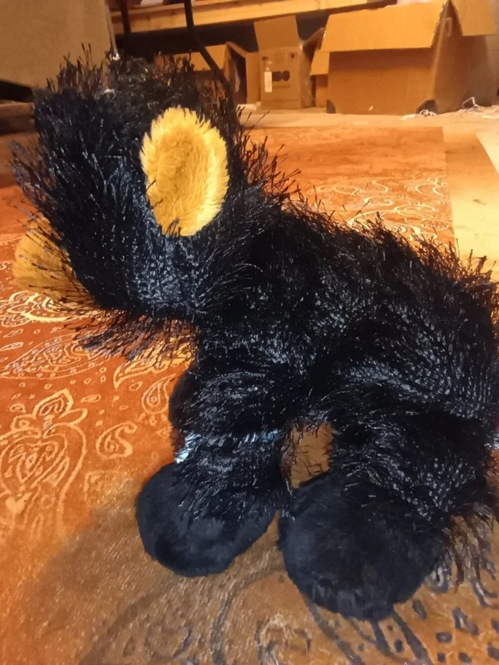 Ty Beanie Baby Black Bear Plush Toy